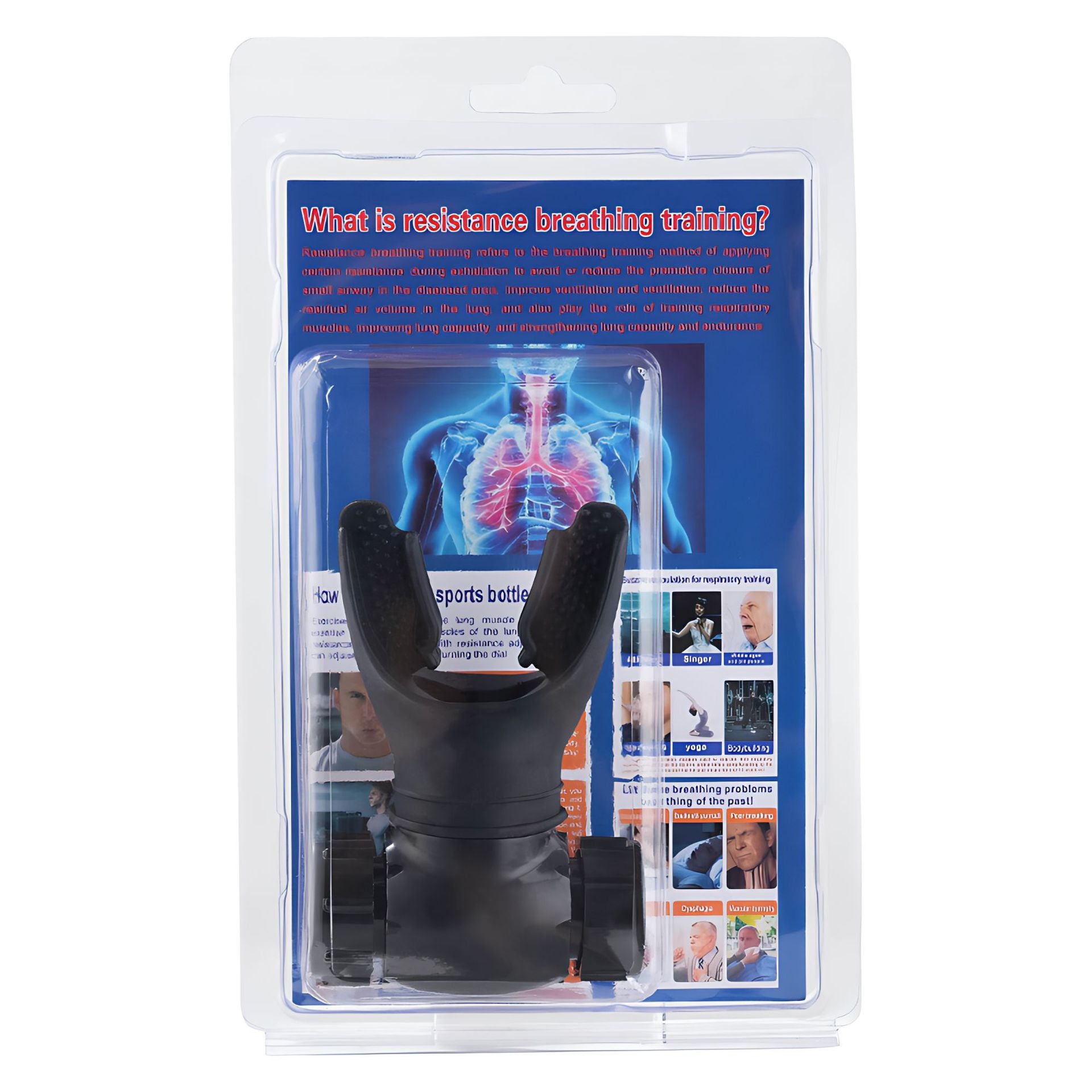 Pulmonary capacity functional breathing trainer